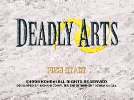 Deadly Arts Title Screen